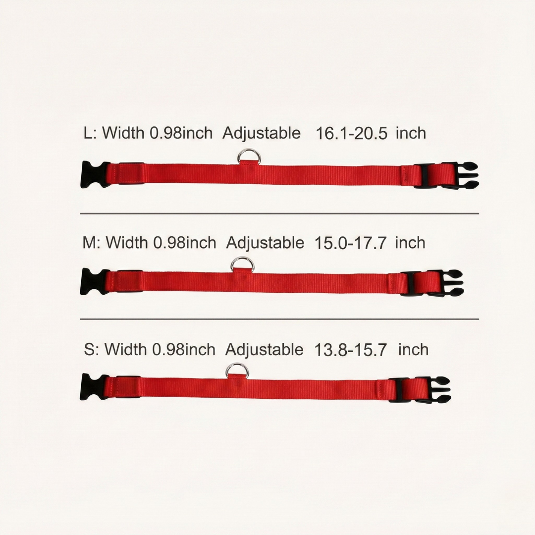 Premium LED Safety Dog Collar – High-Visibility Glow-in-the-Dark Night Walking Collar, Adjustable & Durable for Small to Large Dogs